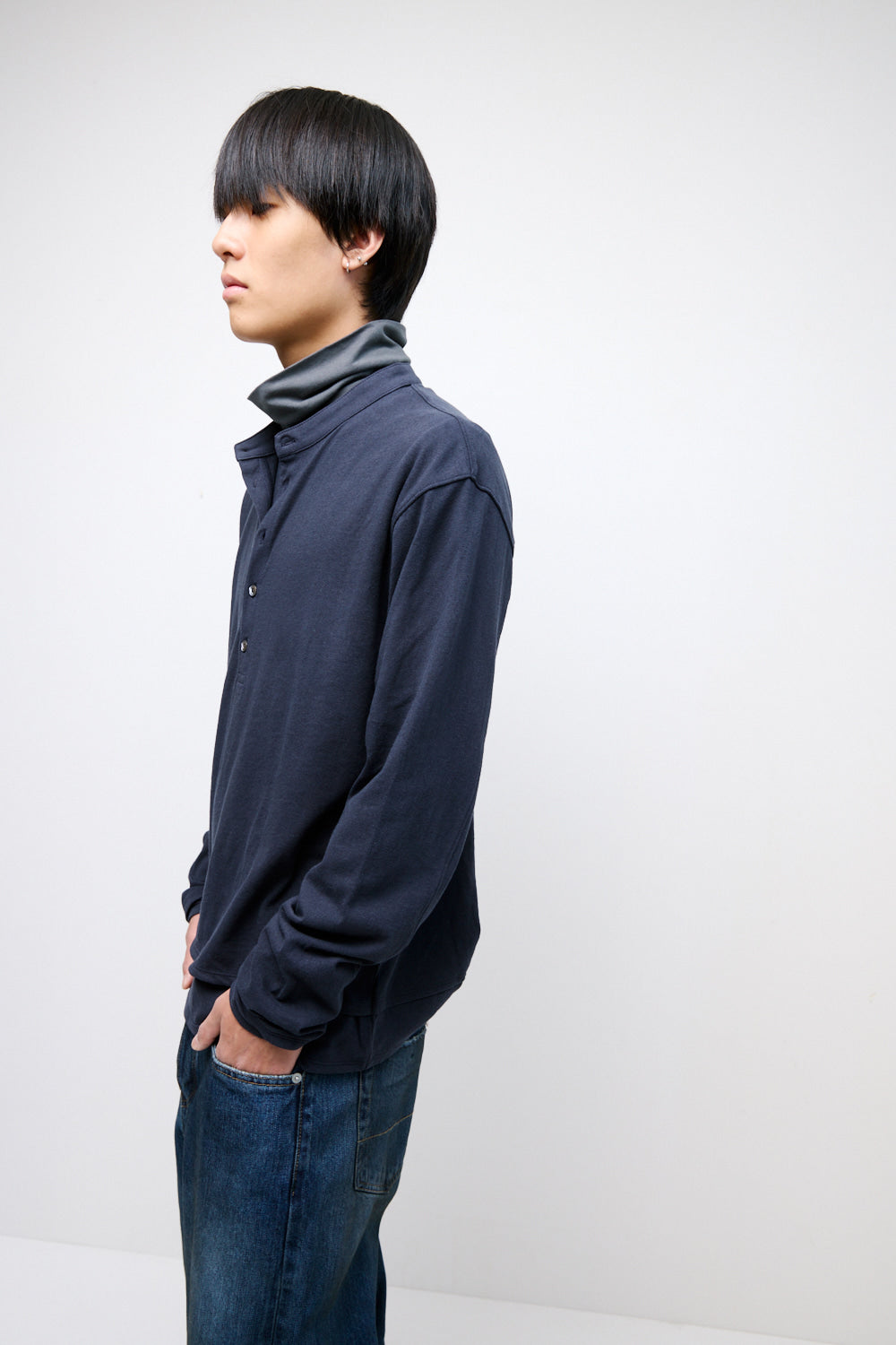 Hatchingroom - Dual Front Tee Blue (Charcoal) product image 8 | TRAB K-Fashion Australia