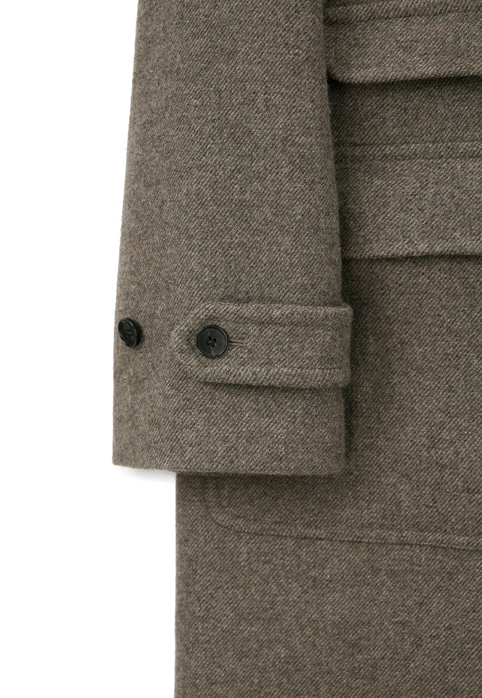 Art if acts - Balmacaan Coat (Twill Brown) product image 18 | TRAB K-Fashion Australia