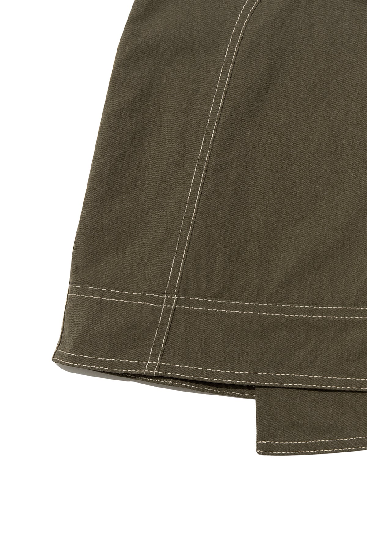 Matin Kim - Stitch Point Belted Wrap Skirt (Khaki) product image 4 | TRAB K-Fashion Australia