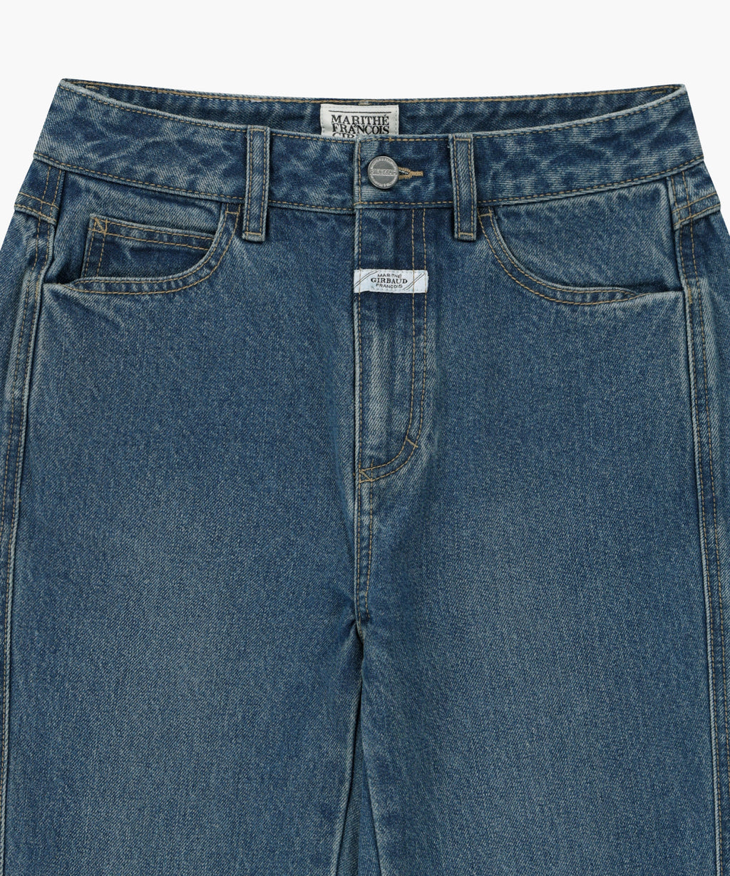 Marithe & Francois Girbaud - Panelled Bootcut Denim Pants (Blue) product image 3 | TRAB K-Fashion Australia