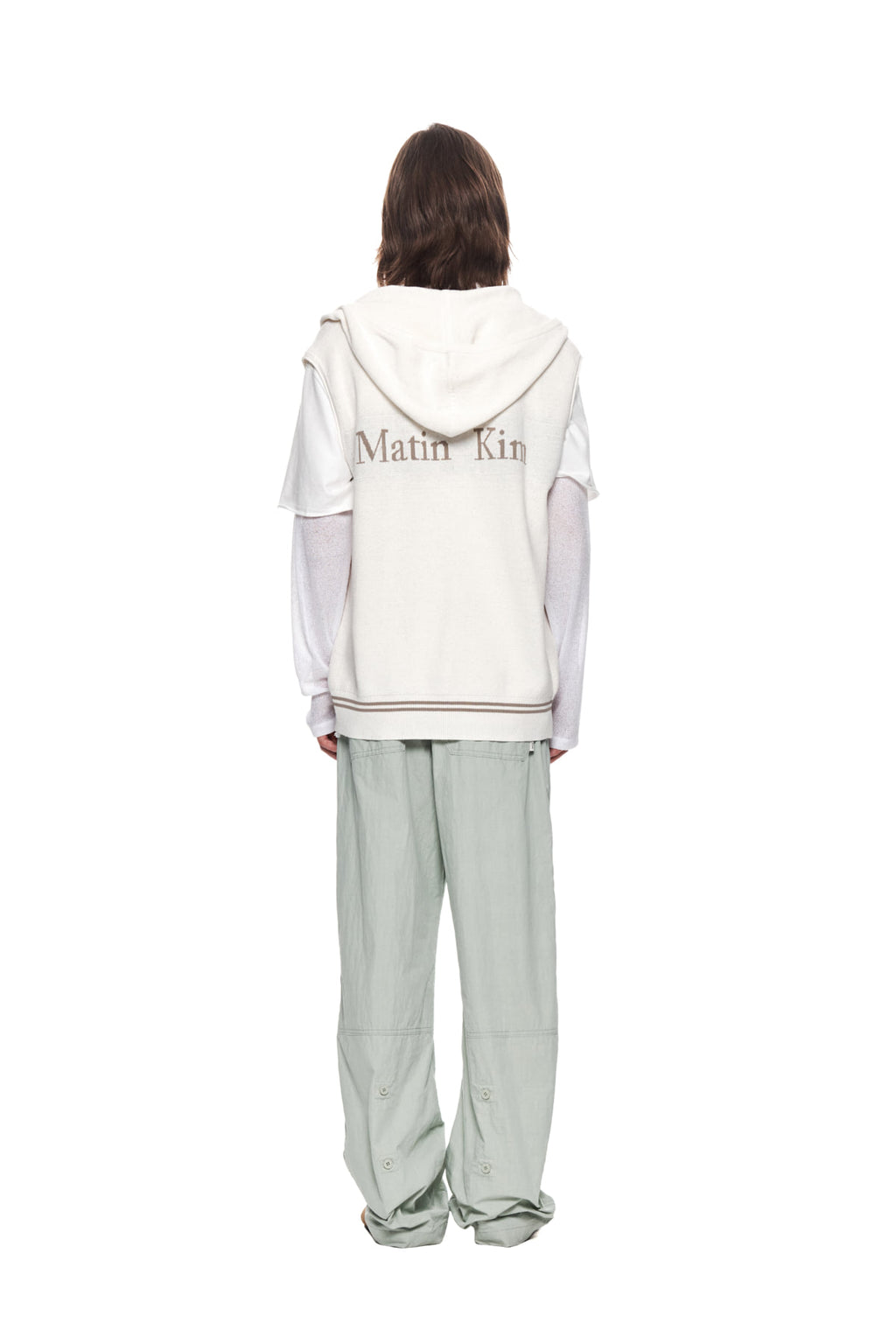Matin Kim - Button Roll Up Double Knee Pants (Mint) product image 7 | TRAB K-Fashion Australia