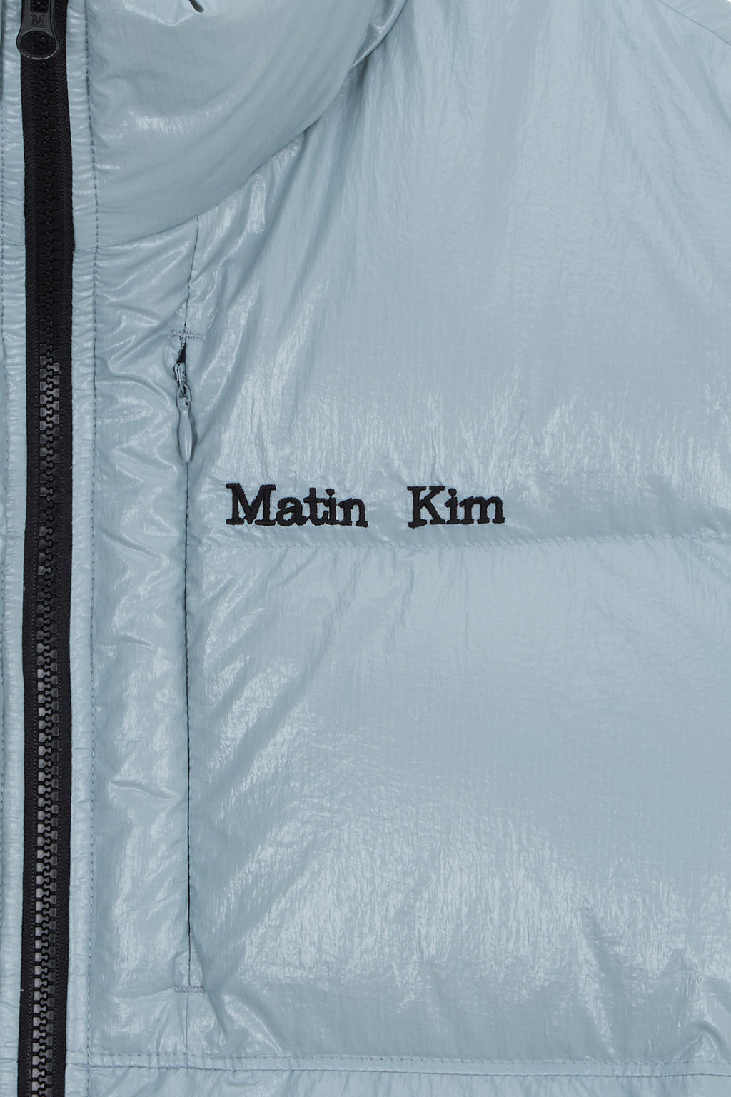 Matin Kim - Small Logo Volume Down Jumper (Light Grey) product image 4 | TRAB K-Fashion Australia