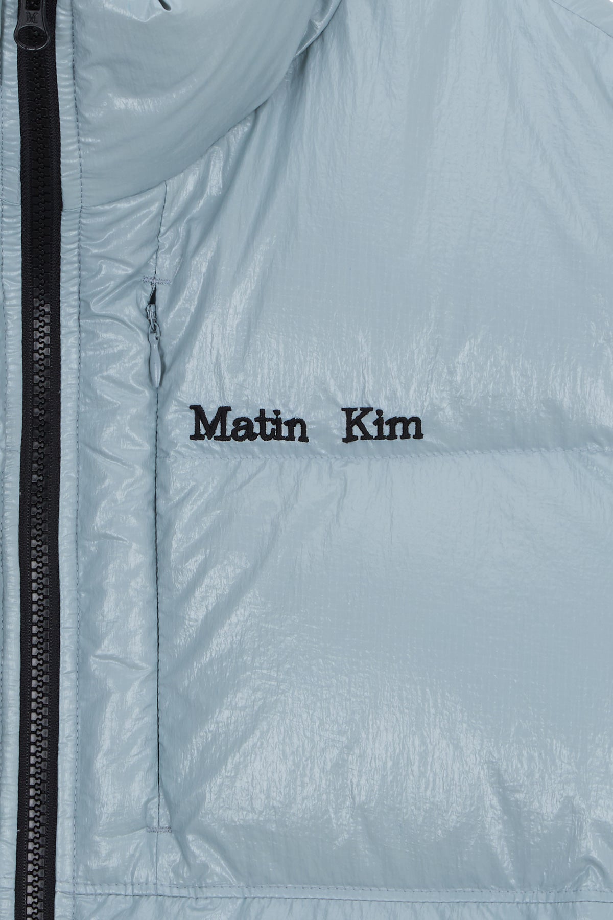 Matin Kim - Small Logo Volume Down Jumper (Light Grey) product image 4 | TRAB K-Fashion Australia
