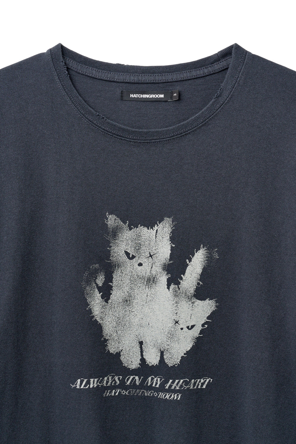 Hatchingroom - VTG Ghost Cat Tee 1/2 Dark (Navy) product image 3 | TRAB K-Fashion Australia