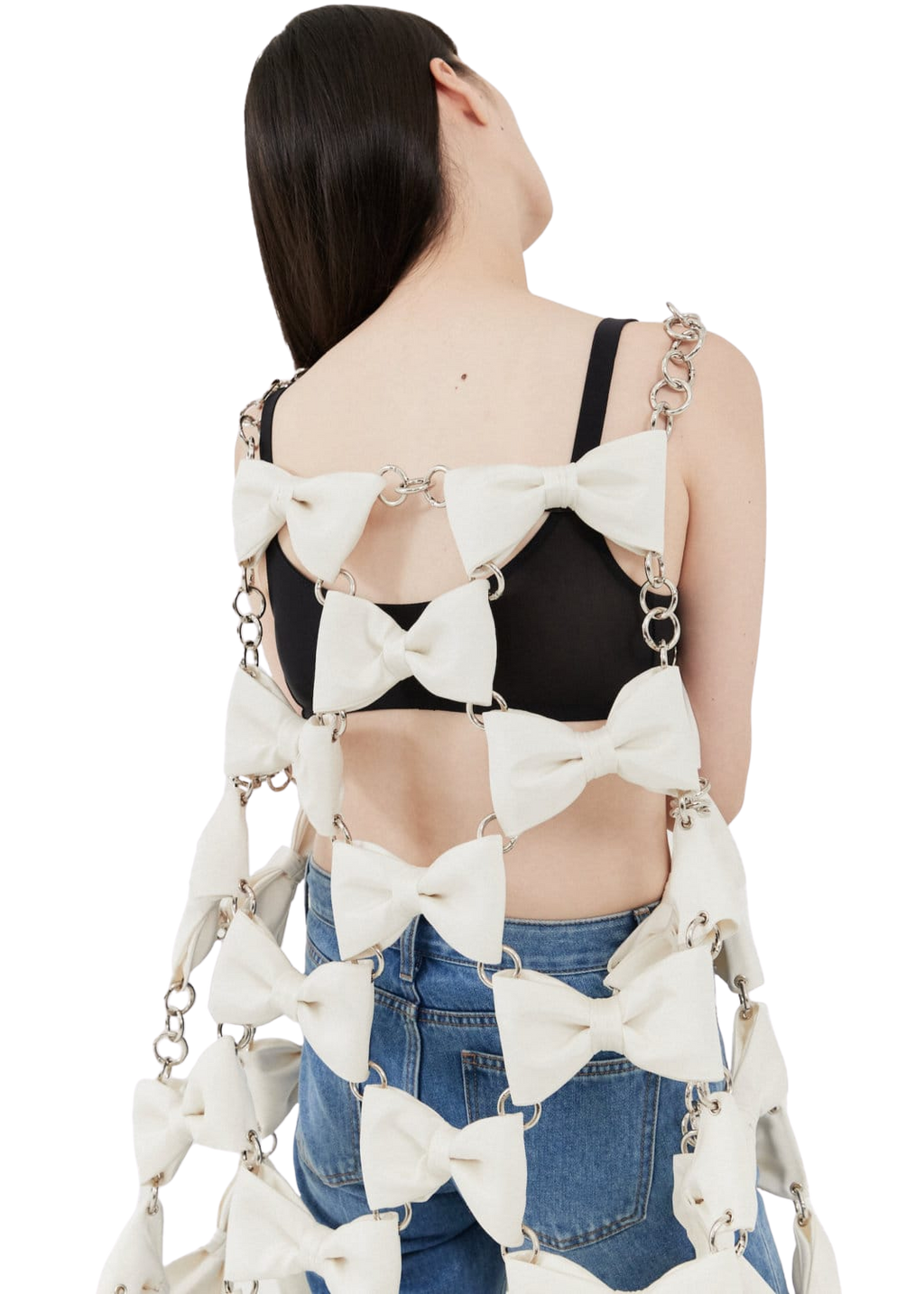 Kimhe Kim - Monroe Ribbon Chain Long Dress (White) product image 6 | TRAB K-Fashion Australia