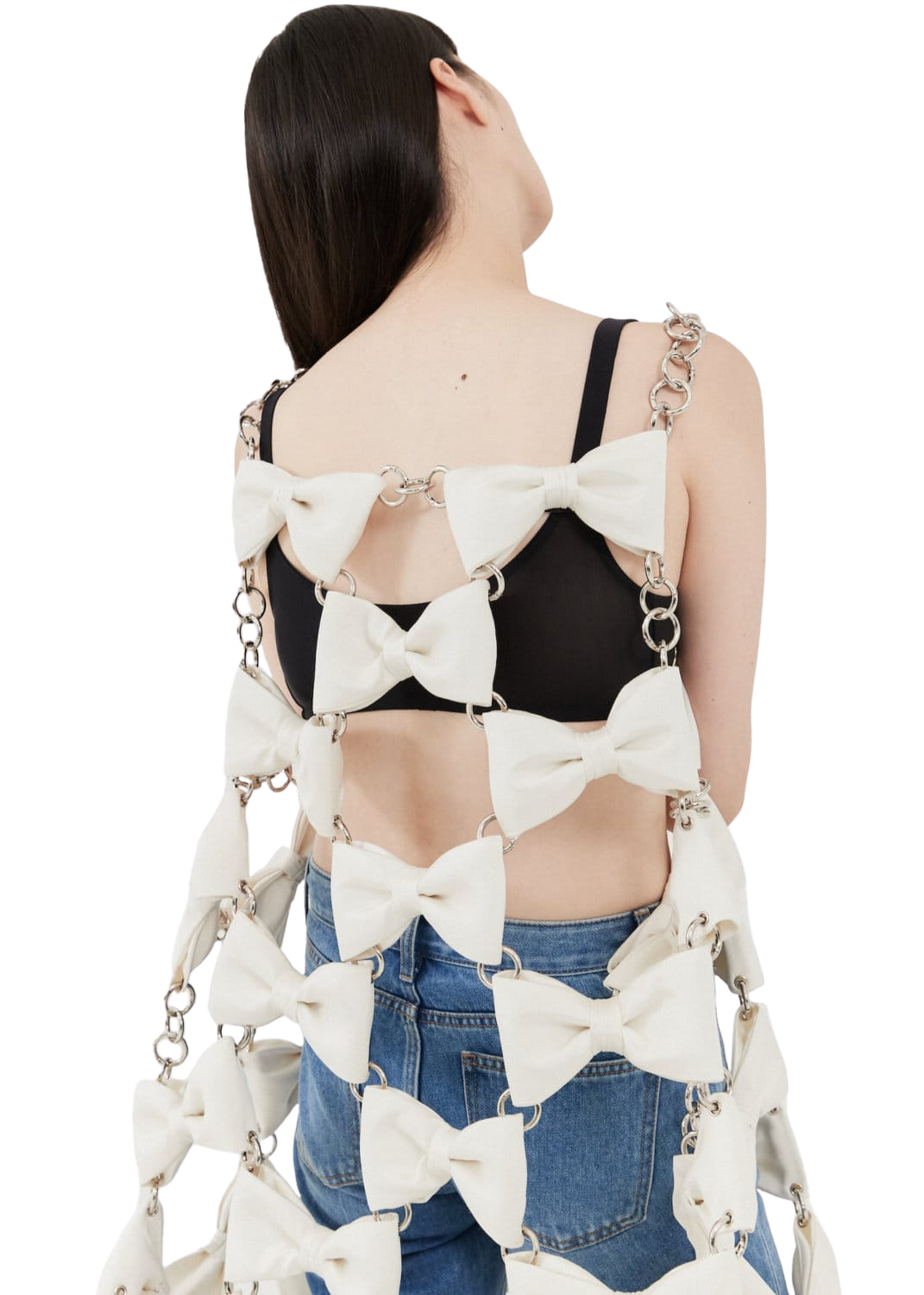 Kimhe Kim - Monroe Ribbon Chain Long Dress (White) product image 6 | TRAB K-Fashion Australia