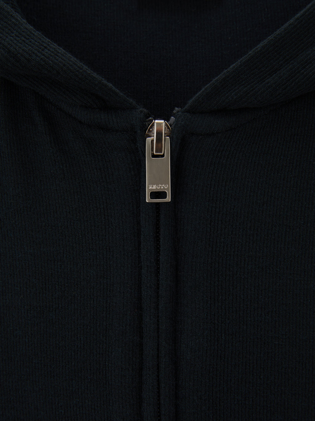 Recto - Wool Tencel Zip Hoodie (Black) product image 3 | TRAB K-Fashion Australia