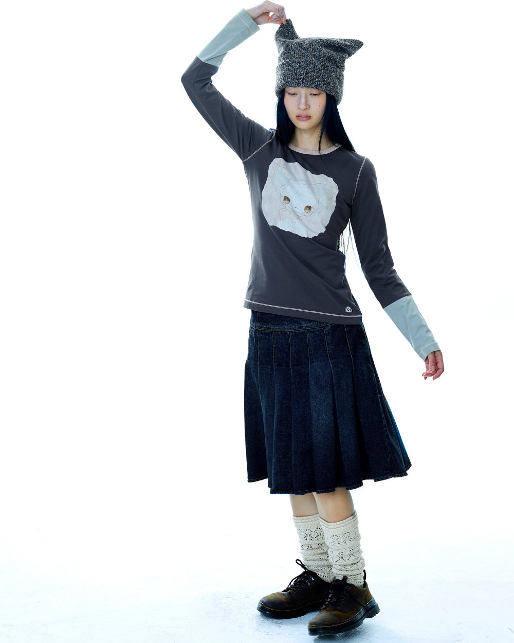 Coyseio - Mori Knee Socks (Ivory) product image 7 | TRAB K-Fashion Australia