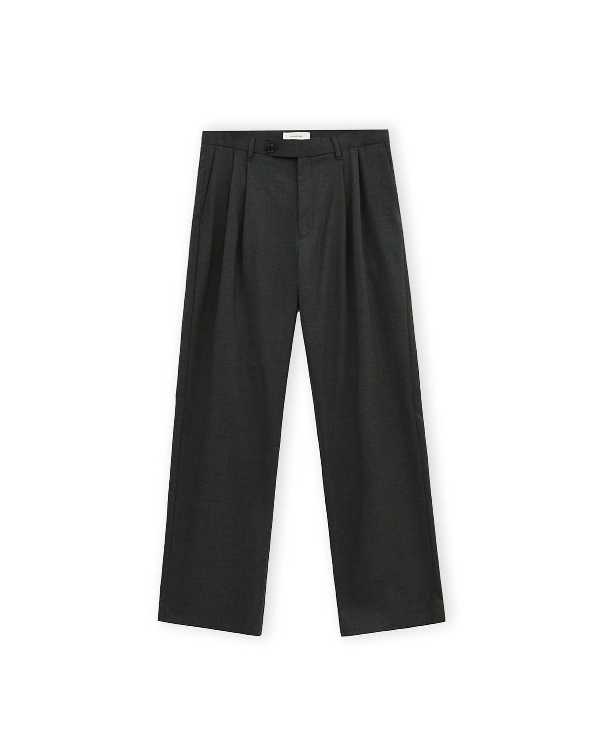 Brownyard - Wool Two Tuck Trouser (Charcoal) product image 6 | TRAB K-Fashion Australia