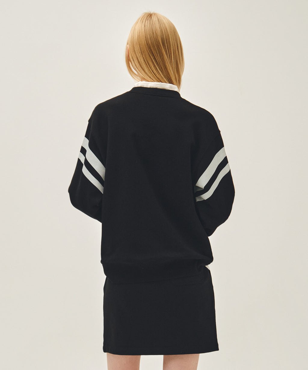 Marithe & Francois Girbaud - Marine Graphic Sweatshirt (Black) product image 3 | TRAB K-Fashion Australia