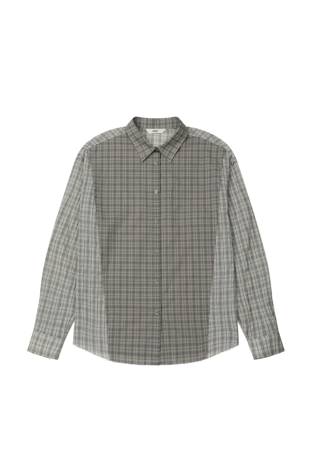 Deinet - Checkered Point Overfit Shirt (Sky Blue) product image 8 | TRAB K-Fashion Australia