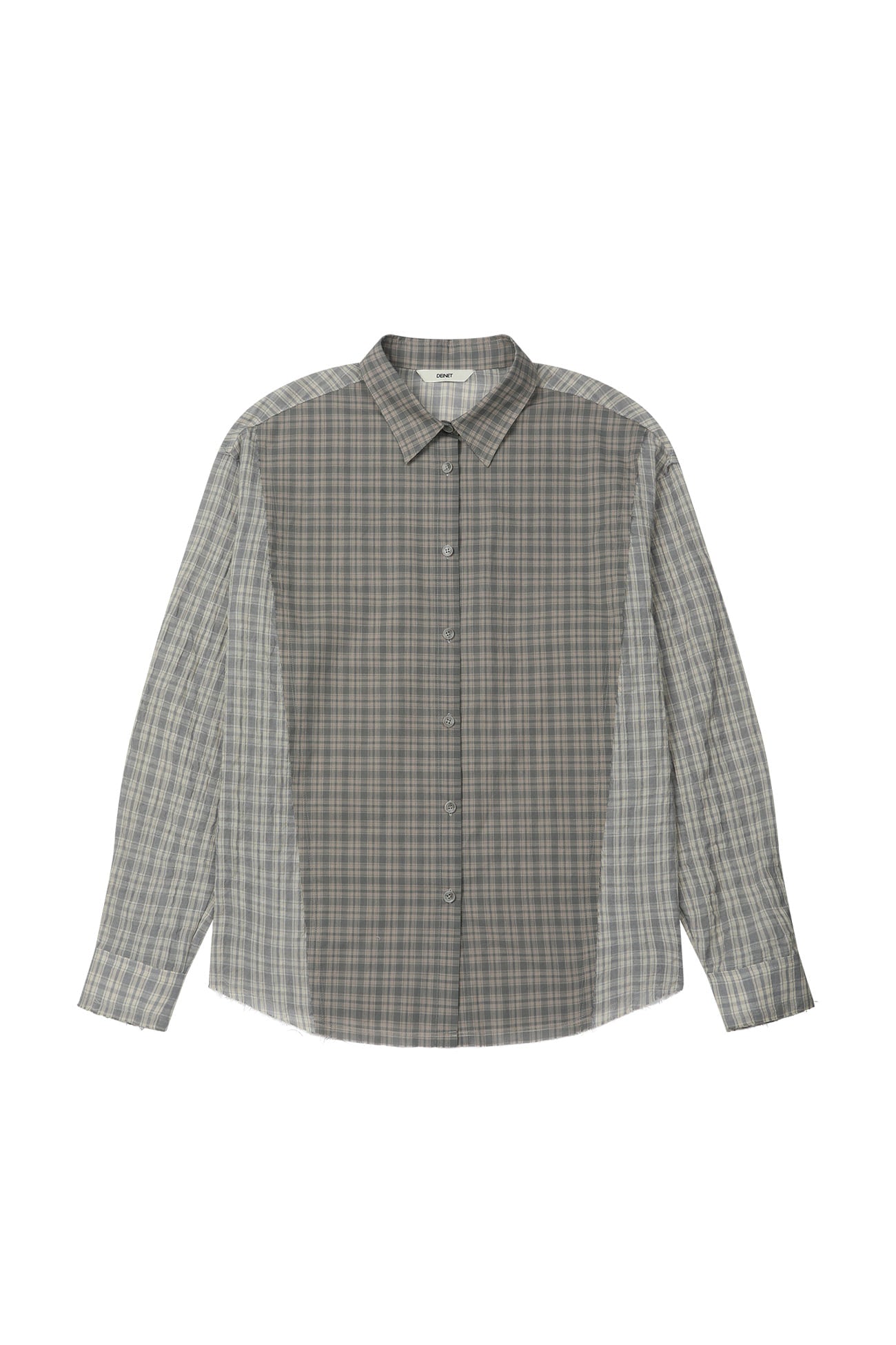 Deinet - Checkered Point Overfit Shirt (Sky Blue) product image 8 | TRAB K-Fashion Australia