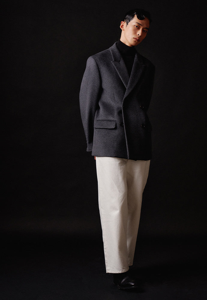 Tonywack - Rave Double Blazer (Charcoal (Cashmere Winter Fabric)) product image 2 | TRAB K-Fashion Australia