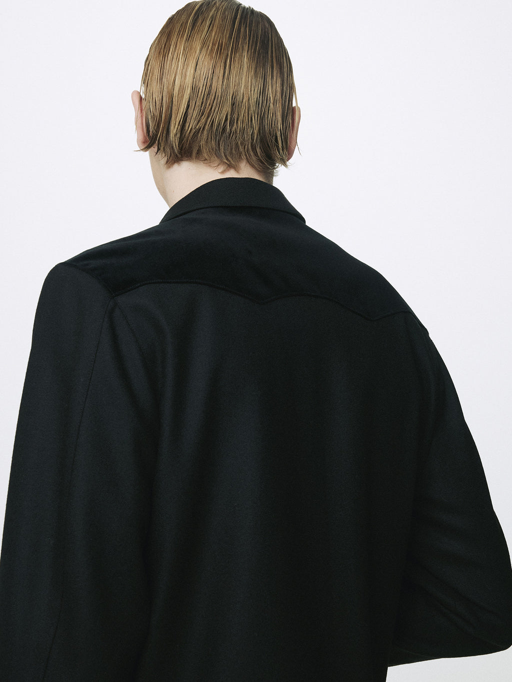 Tonywack - Wool Velvet Trimmed Blouson Jacket (Black) product image 10 | TRAB K-Fashion Australia