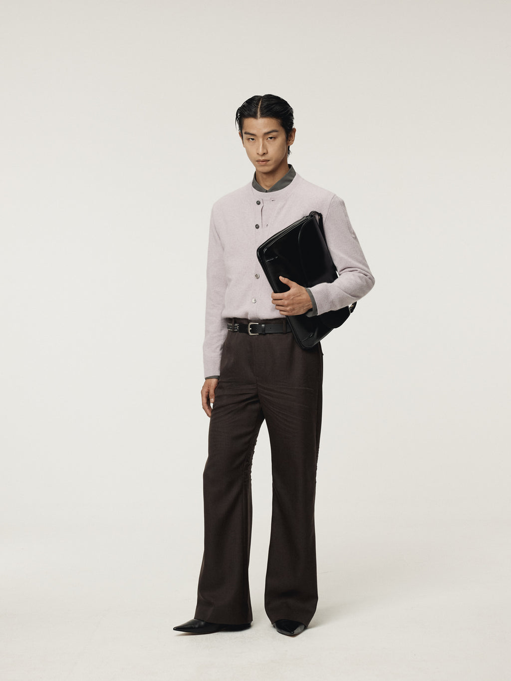 Recto - Crease Detail Flare Pants (Vintage Brown) product image 8 | TRAB K-Fashion Australia