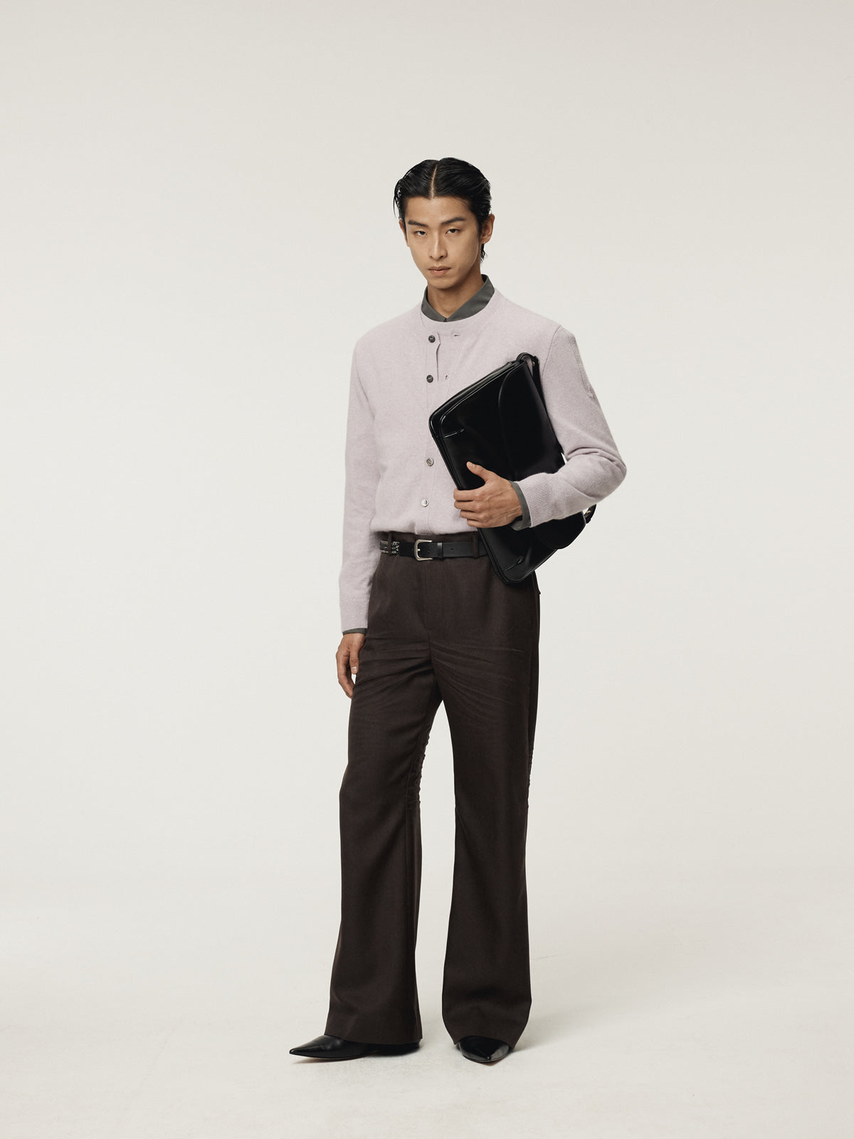 Recto - Crease Detail Flare Pants (Vintage Brown) product image 8 | TRAB K-Fashion Australia