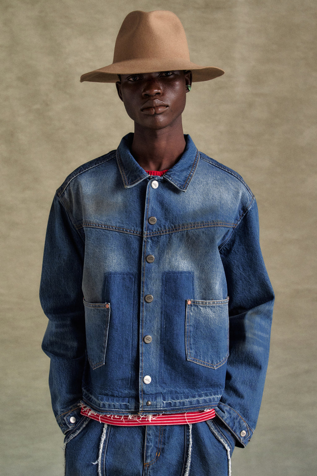 Andersson Bell - Rodeo Motorcycle Denim Jacket (Blue) product image 8 | TRAB K-Fashion Australia