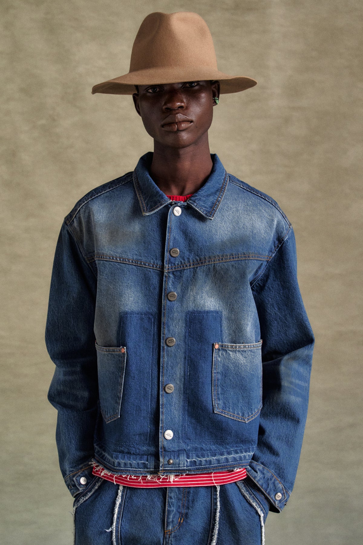 Andersson Bell - Rodeo Motorcycle Denim Jacket (Blue) product image 8 | TRAB K-Fashion Australia