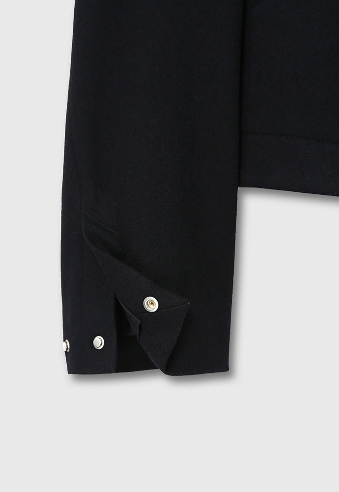 Tonywack - Virgin Wool Cropped Blouson Jacket (Black) product image 14 | TRAB K-Fashion Australia