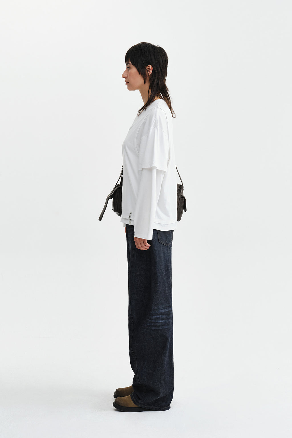 Matin Kim - Cross Back Layered Top (White) product image 6 | TRAB K-Fashion Australia