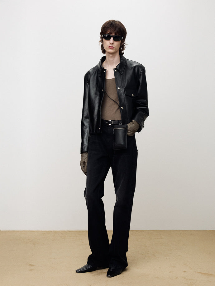 Tonywack - Flared-Leg Denim Jeans (Faded Black) product image 3 | TRAB K-Fashion Australia