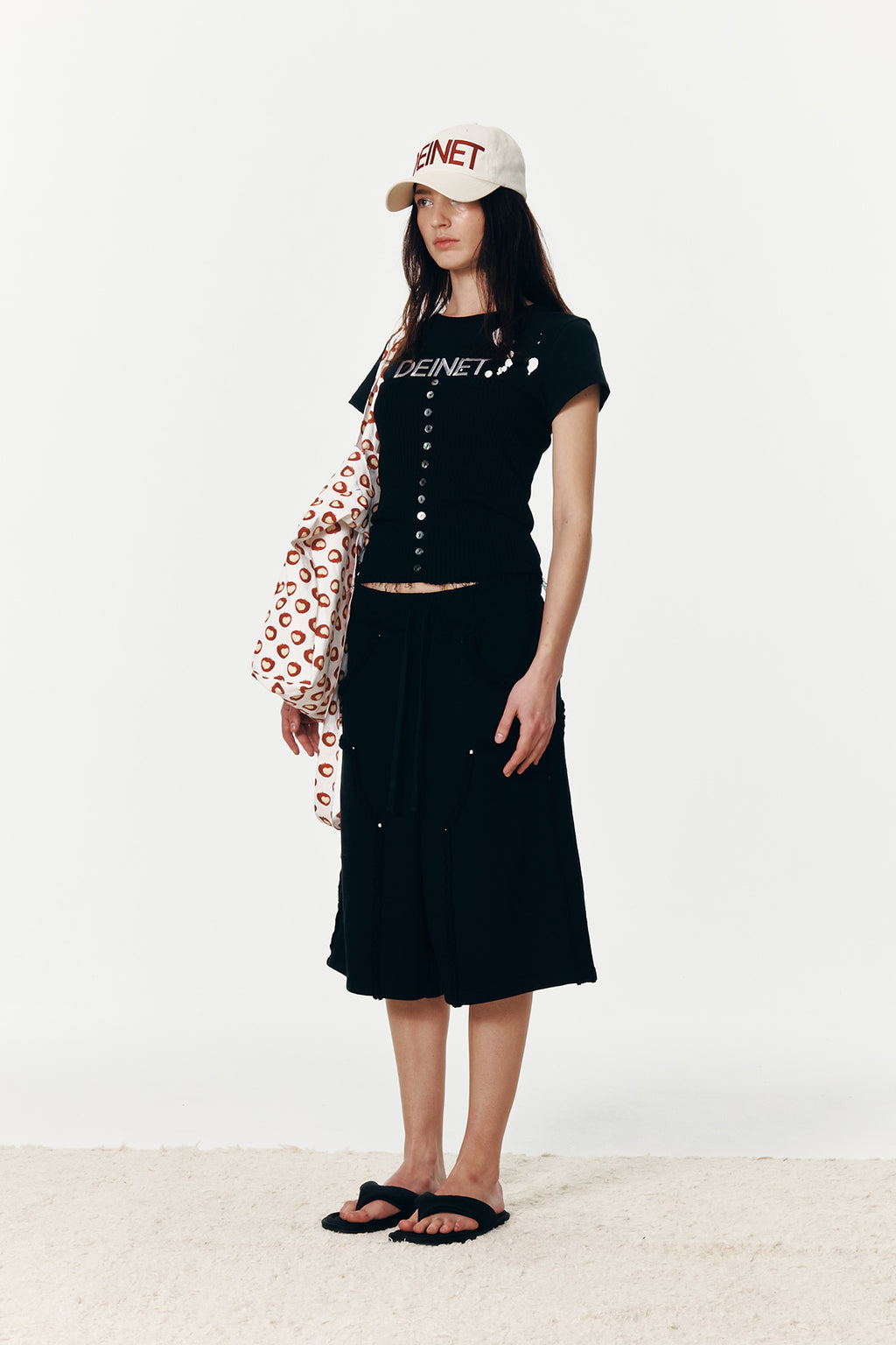 Deinet - Deinet Button Point Top (Black) product image 3 | TRAB K-Fashion Australia