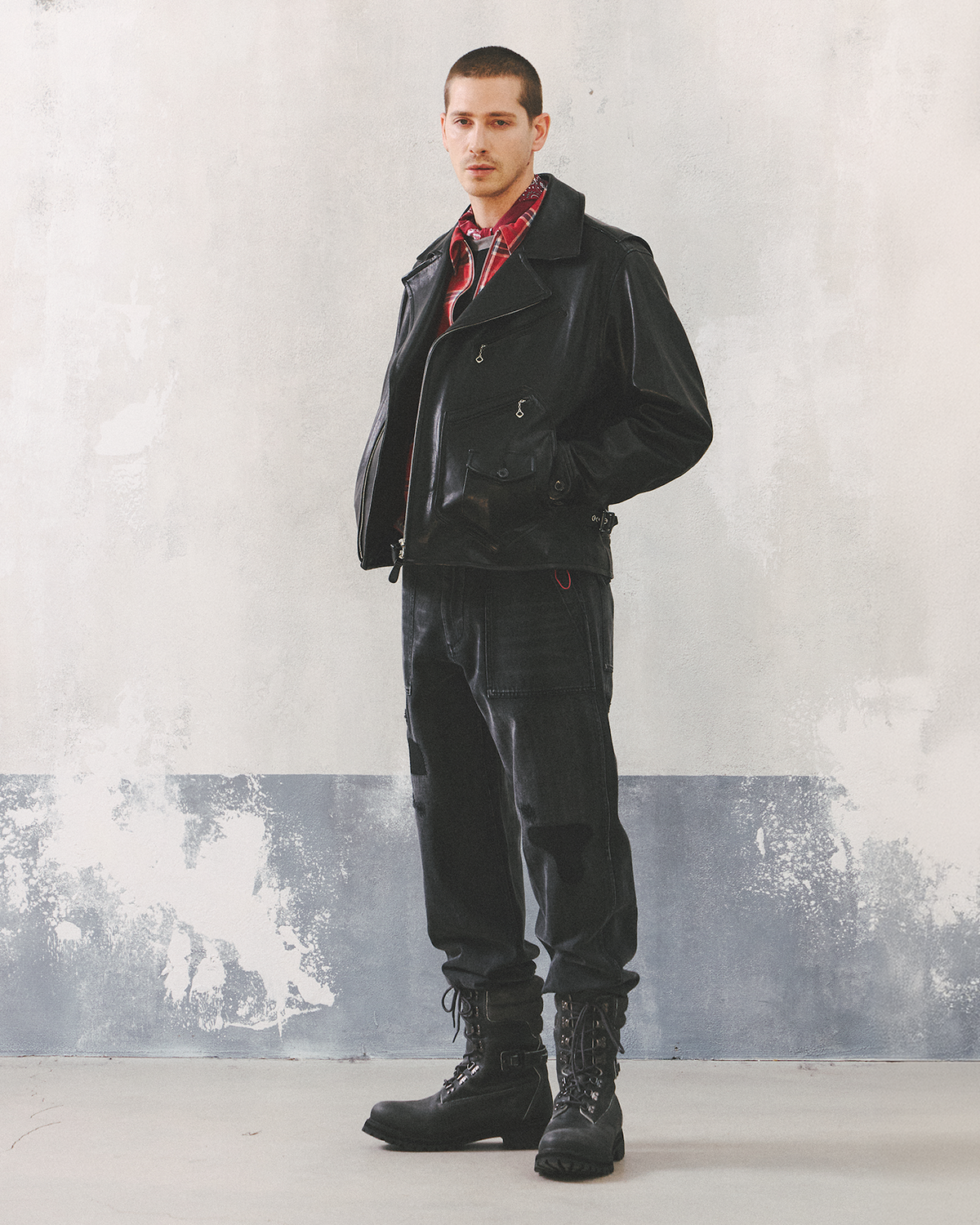 Eastlogue - Wayward Leather Rider Jacket (Black) product image 5 | TRAB K-Fashion Australia