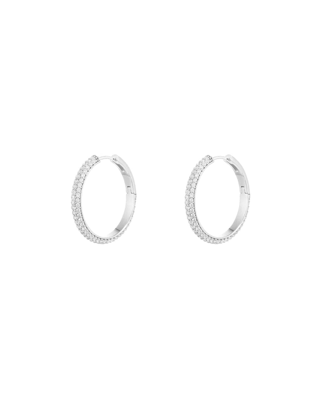 Numbering - Basic Pave Hoop Earrings #3207 product image 9 | TRAB K-Fashion Australia