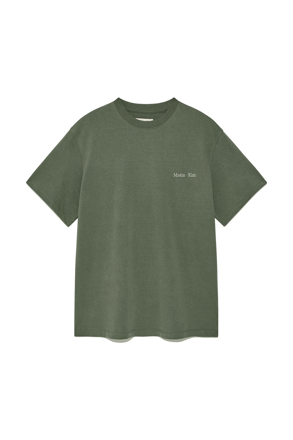 Matin Kim - Vintage Washed Logo Top (Khaki) product image 1 | TRAB K-Fashion Australia