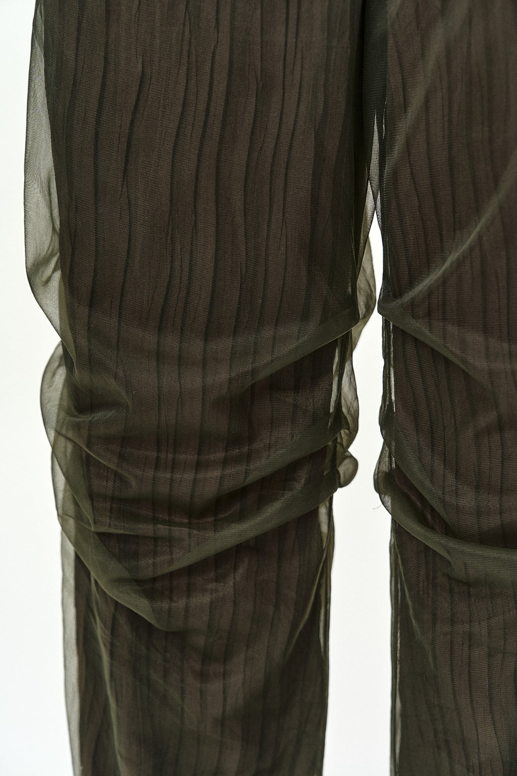 Andersson Bell - Overlay Pleats Wide-Leg Trousers (Khaki Brown) product image 7 | TRAB K-Fashion Australia