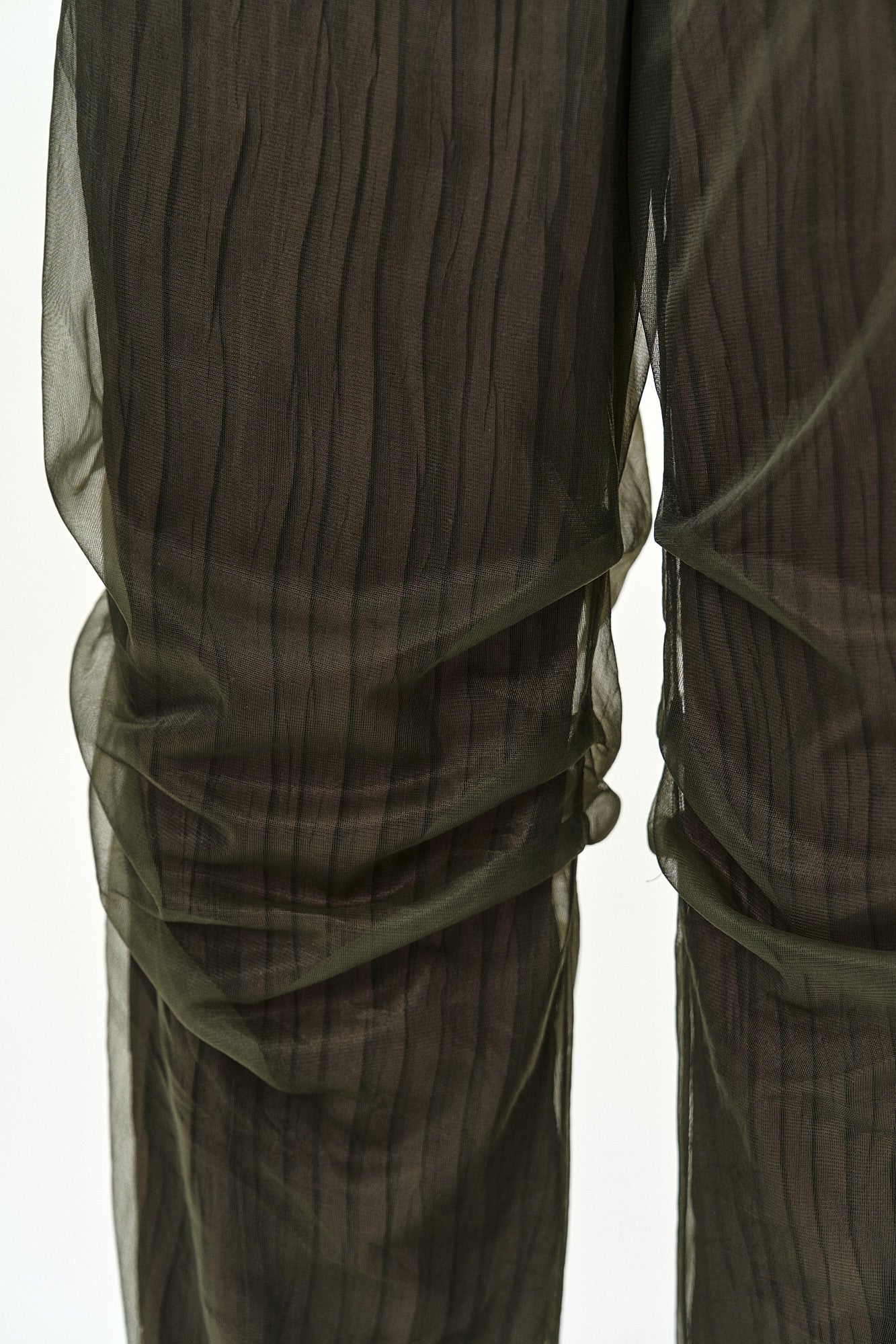 Andersson Bell - Overlay Pleats Wide-Leg Trousers (Khaki Brown) product image 7 | TRAB K-Fashion Australia