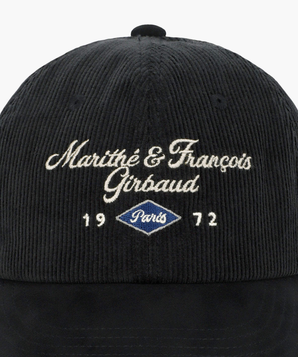 Marithe & Francois Girbaud - Corduroy Color Block Cap (Black) product image 3 | TRAB K-Fashion Australia