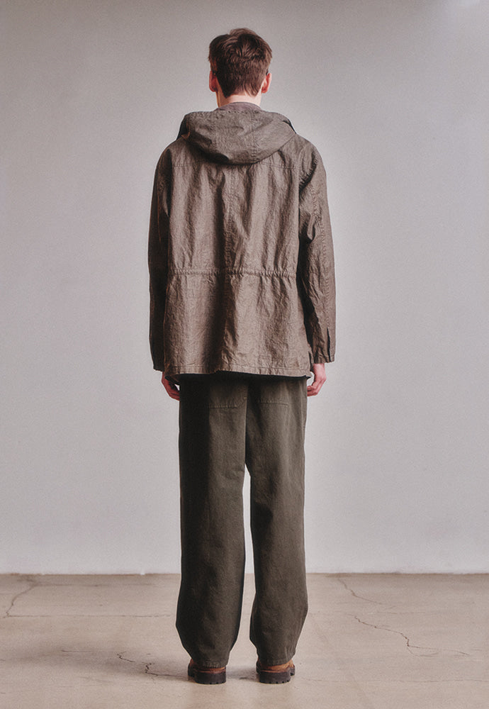 Art if acts - Linen Rain Parka (Wood) product image 7 | TRAB K-Fashion Australia
