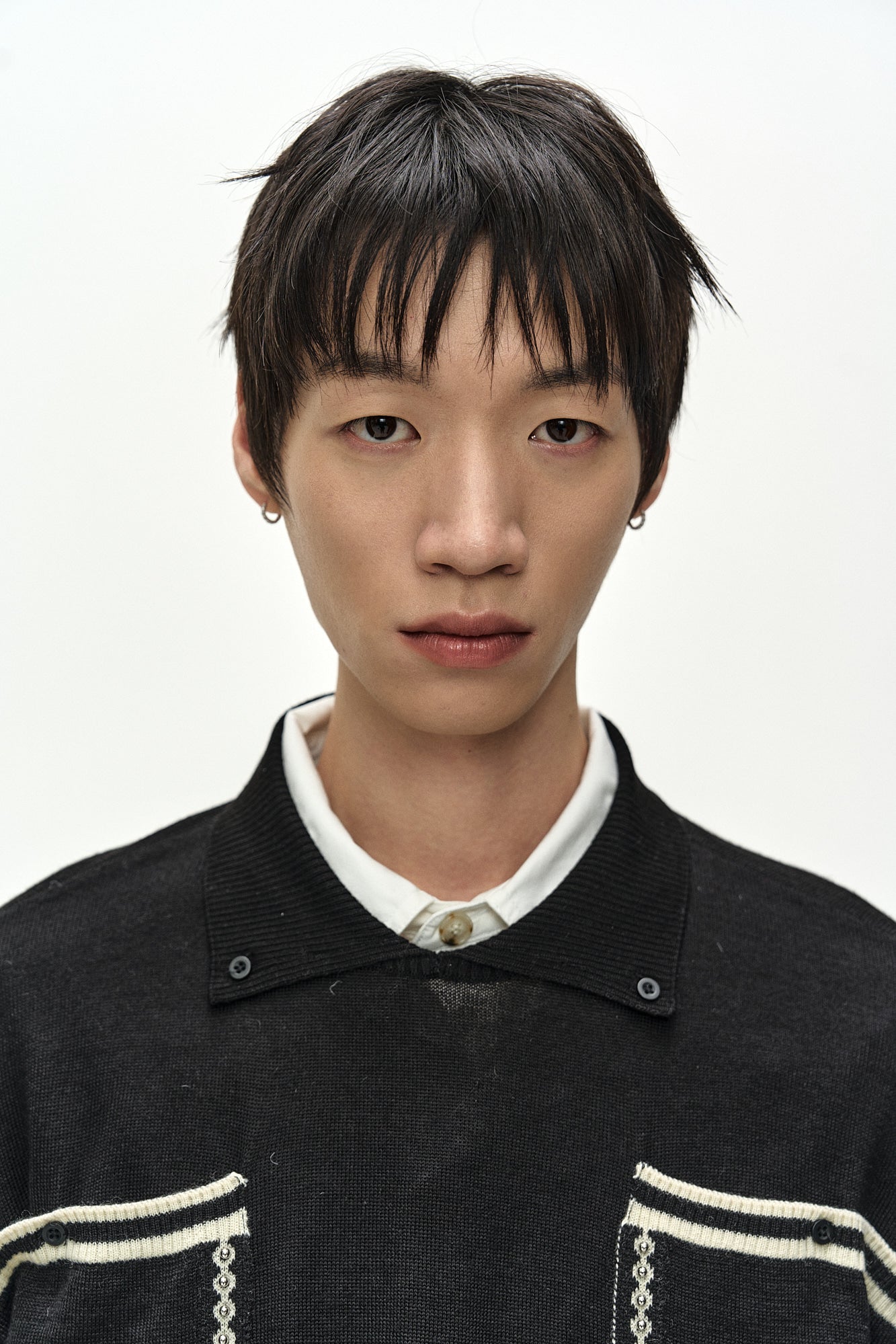 Andersson Bell - Big Pocket Polo Sweater (black) (Black) product image 5 | TRAB K-Fashion Australia