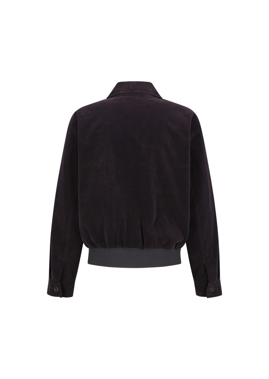 Amomento - Velvet zip up jumper (Black) product image 3 | TRAB K-Fashion Australia