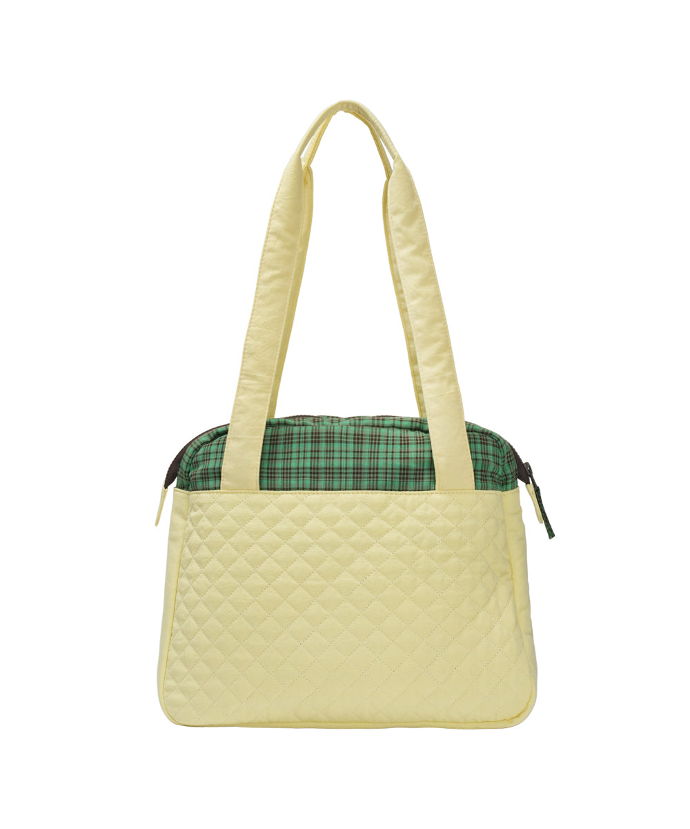 Coyseio - Check Quilted Tote Bag (Yellow) product image 9 | TRAB K-Fashion Australia