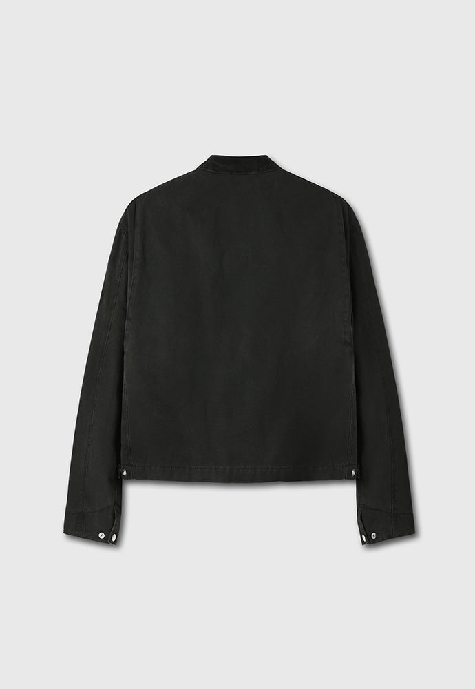 Tonywack - Patch Work Fade-Effect Work Jacket Stone Washed (Faded Black) product image 9 | TRAB K-Fashion Australia