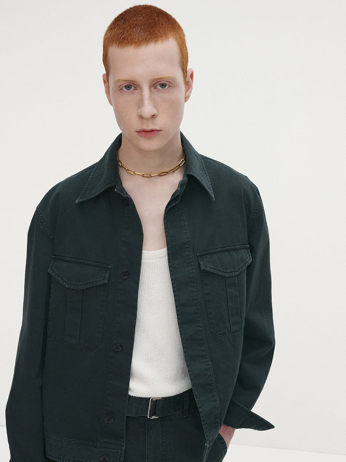 Tonywack - Garment-Dyed Cotton Officer Jacket (Anthracite) product image 7 | TRAB K-Fashion Australia