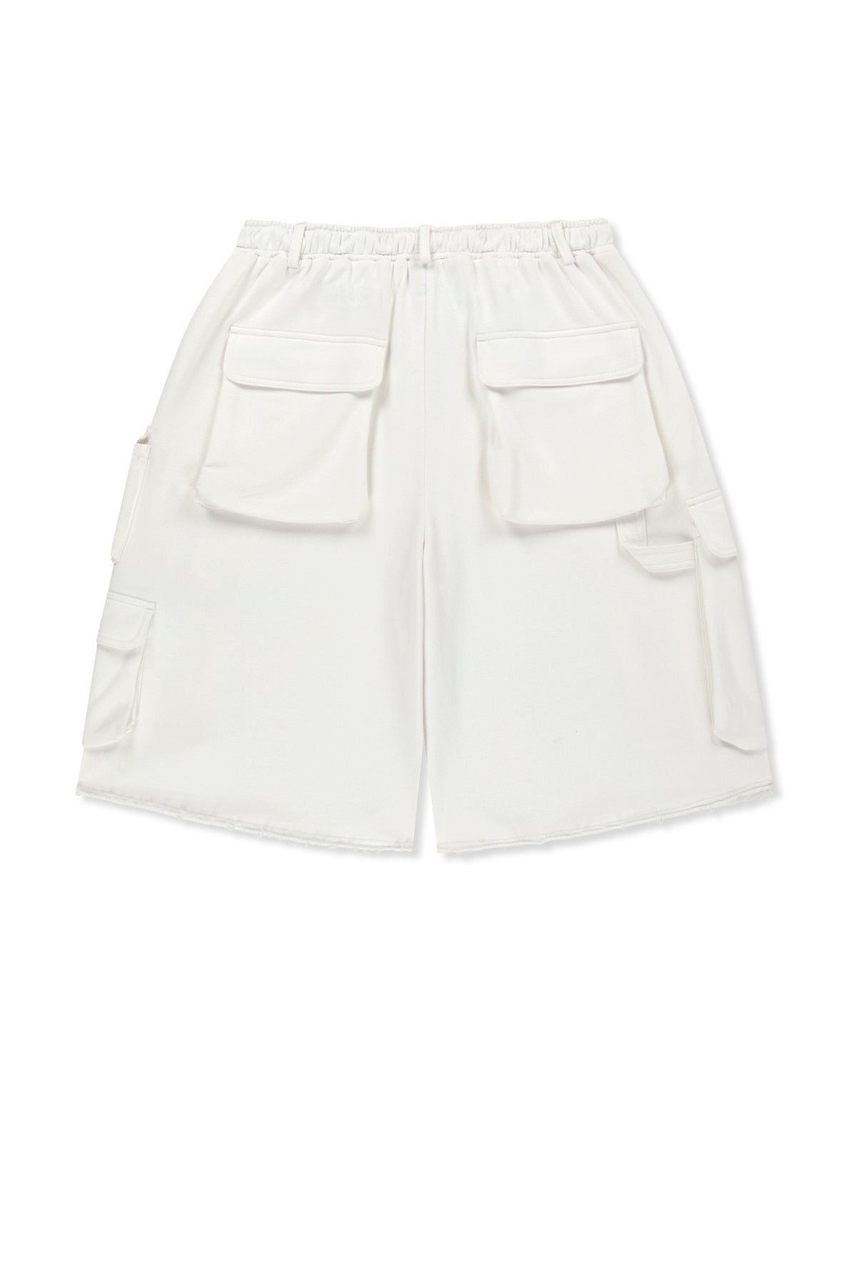 Matin Kim - Terry Utility Pocket Bermuda Pants (White) product image 2 | TRAB K-Fashion Australia