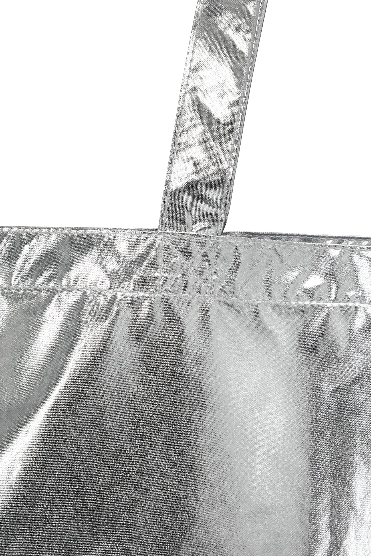 Deinet - Essential Logo Shoulder Big Bag (Silver) product image 10 | TRAB K-Fashion Australia