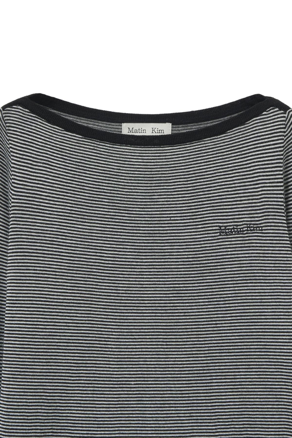 Matin Kim - Essential Boat Neck Knit Top (Black) product image 4 | TRAB K-Fashion Australia