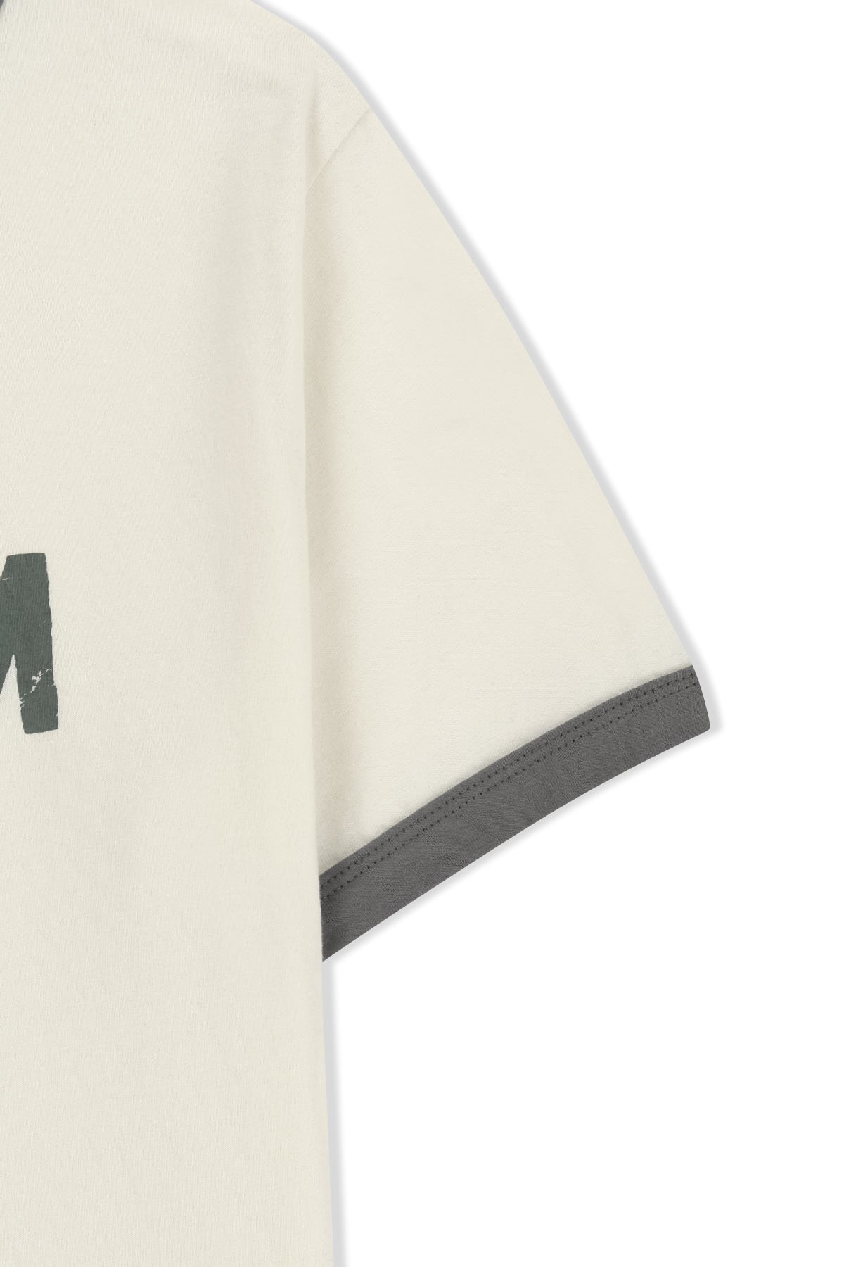 Matin Kim - Matin Logo Ringer Crop Top (Cream) product image 5 | TRAB K-Fashion Australia
