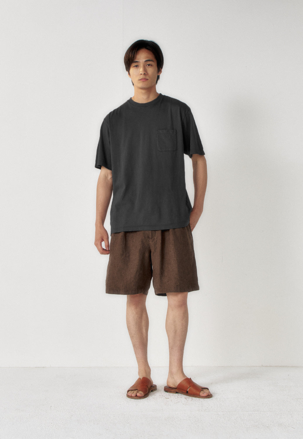 Art if acts - Garment Dyed Slub Pocket T-Shirt (Black) product image 3 | TRAB K-Fashion Australia