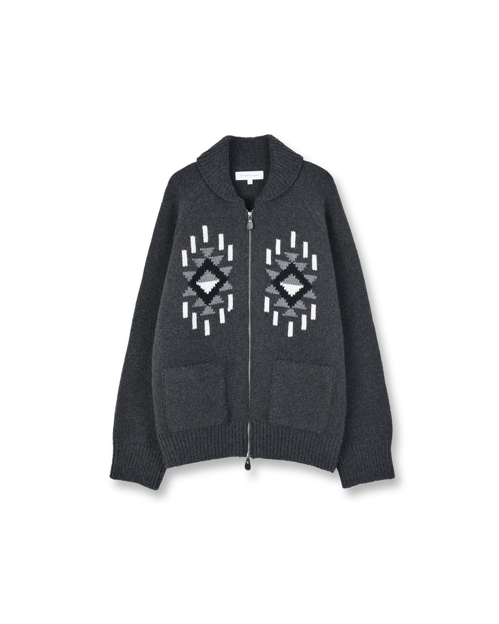 Brownyard - Native Cowichan Cardigan (Charcoal) product image 5 | TRAB K-Fashion Australia