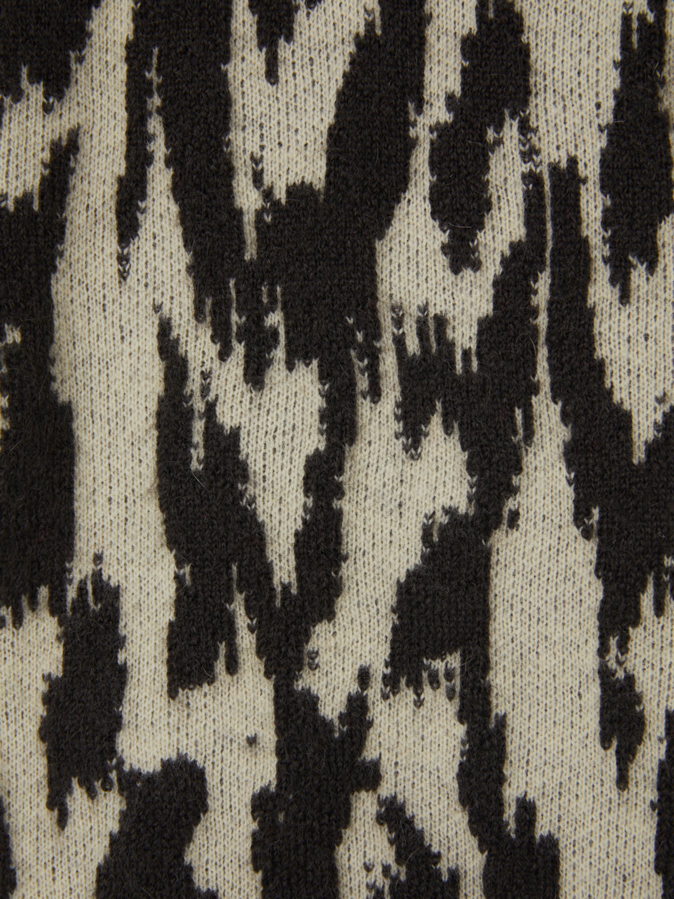 Recto - Leopard Jacquard Polo Knit Top (Dark Brown) product image 13 | TRAB K-Fashion Australia