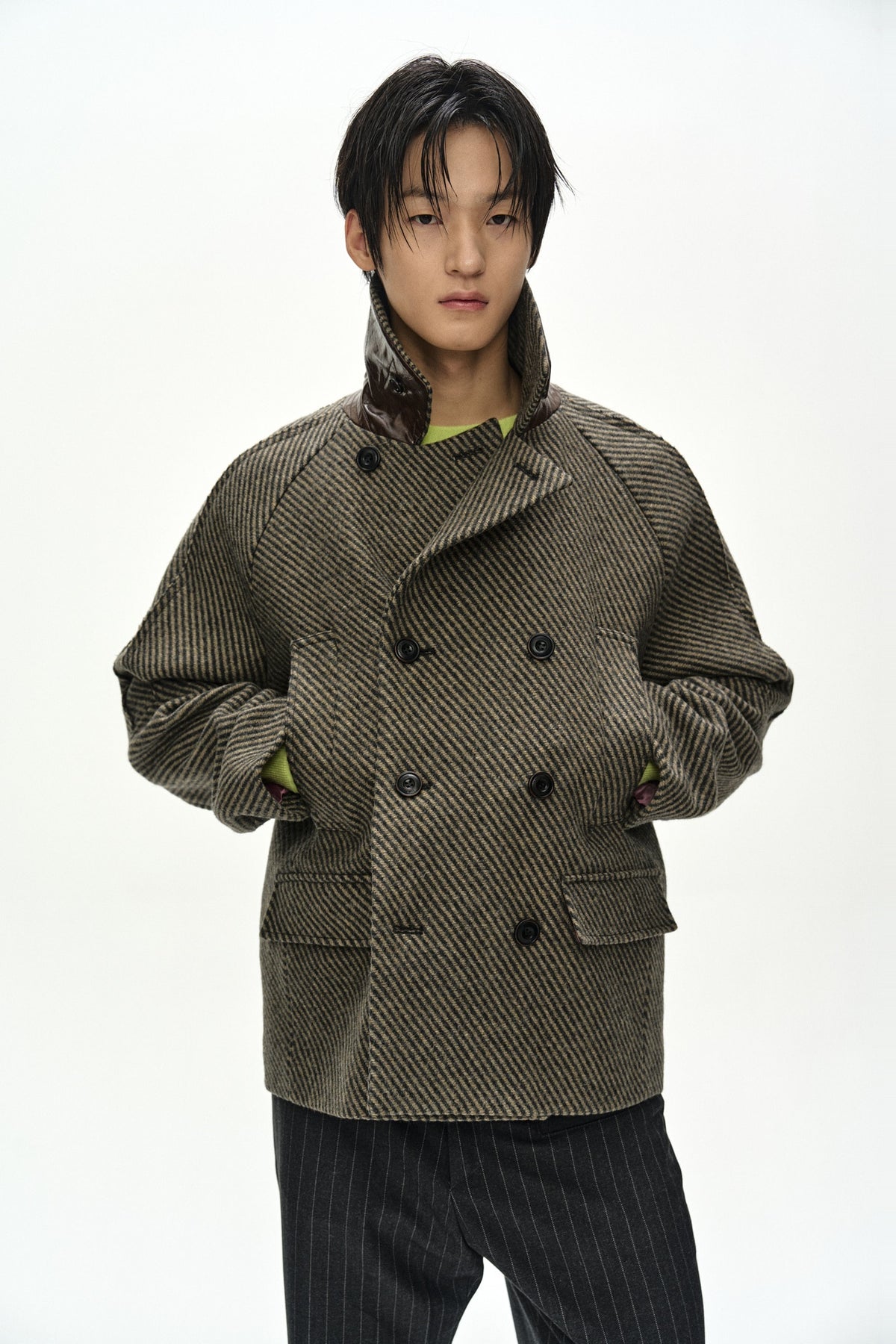 Andersson Bell - Brighton Wool Pea Coat (Brown) product image 6 | TRAB K-Fashion Australia