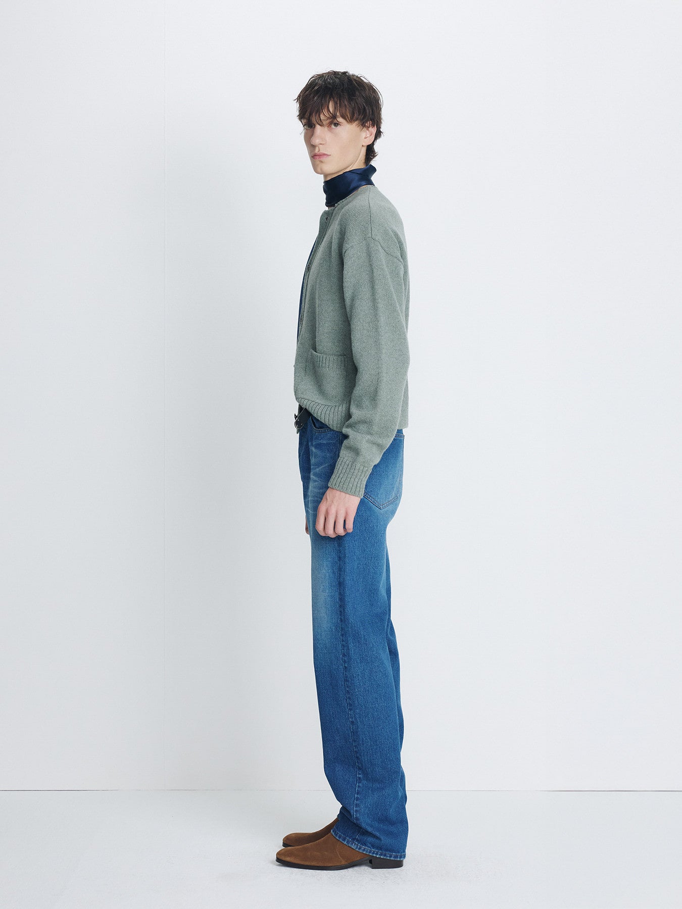 Tonywack - Loose Straight Denim Jeans (Mid Blue) product image 2 | TRAB K-Fashion Australia