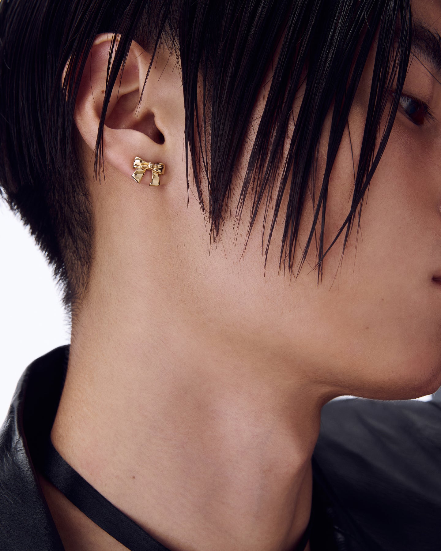 Numbering - Ribbon Stud Earrings #7118 product image 2 | TRAB K-Fashion Australia