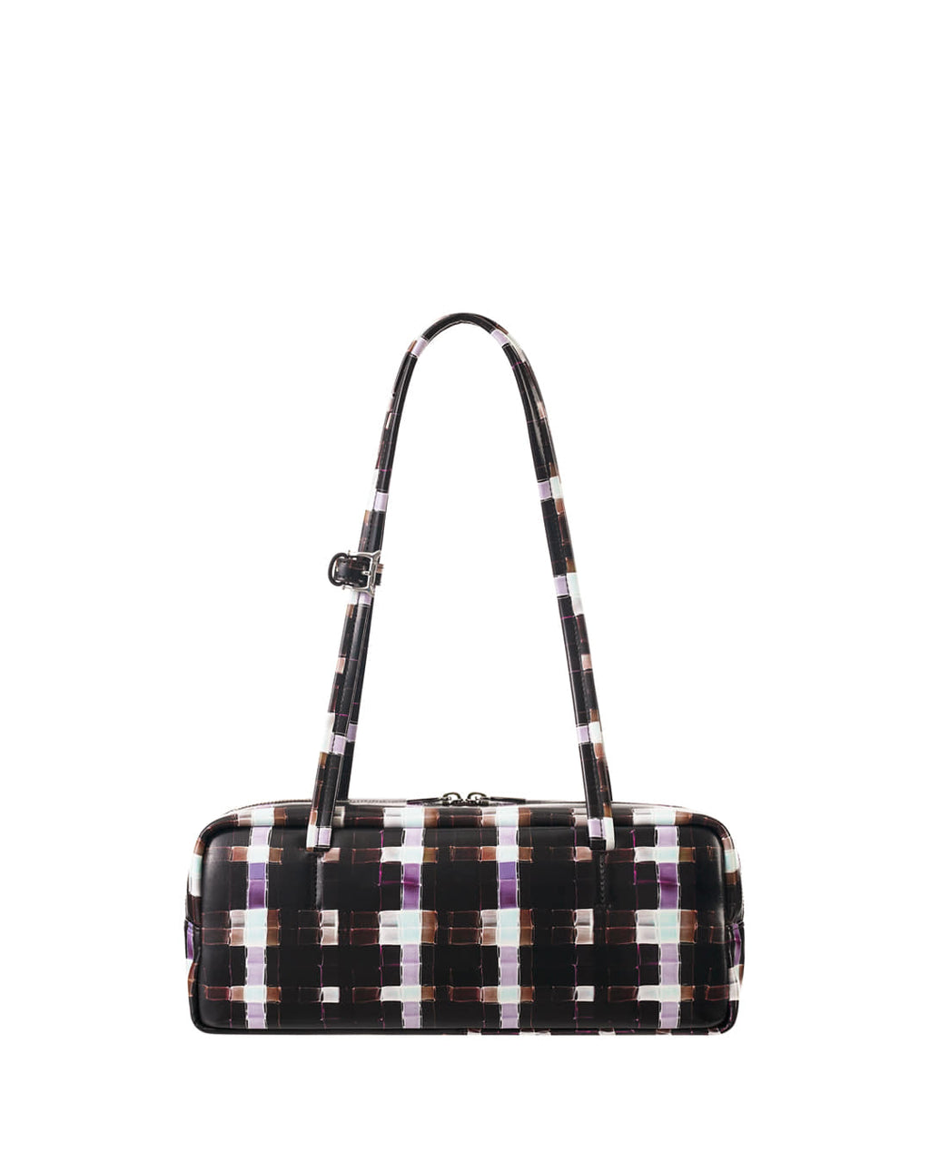 Stand Oil - Plaid Baguette Bag (Chocolate Painted Plaid) product image 1 | TRAB K-Fashion Australia
