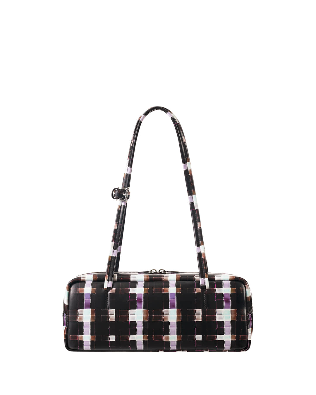 Stand Oil - Plaid Baguette Bag (Chocolate Painted Plaid) product image 1 | TRAB K-Fashion Australia